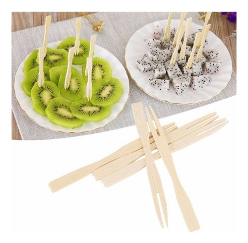 Wv Bamboo Desechable Enedores For Postre Tarta 800