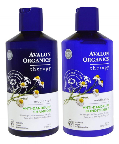 Shampoo Anticaspa Avalon Organics E Pacote De Condicionador