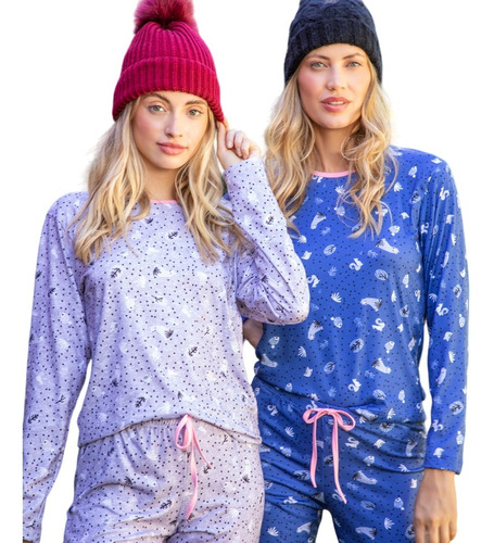 Pijama Invierno Mujer Hasta T4 23008 Bianca Secreta