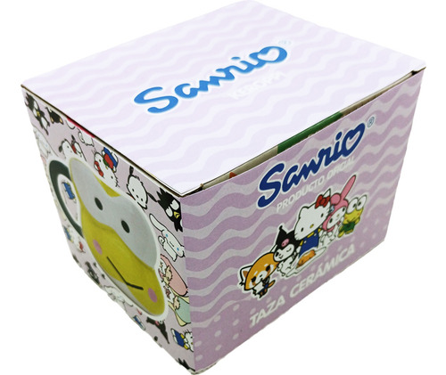 Taza Con Forma Keropi Sanrio Licencia Oficial Crema