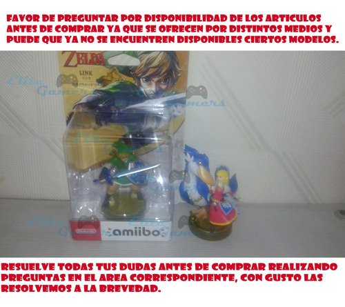 Vendo 2 Amiibos Zelda Skyward Sword Pregunta Disp.