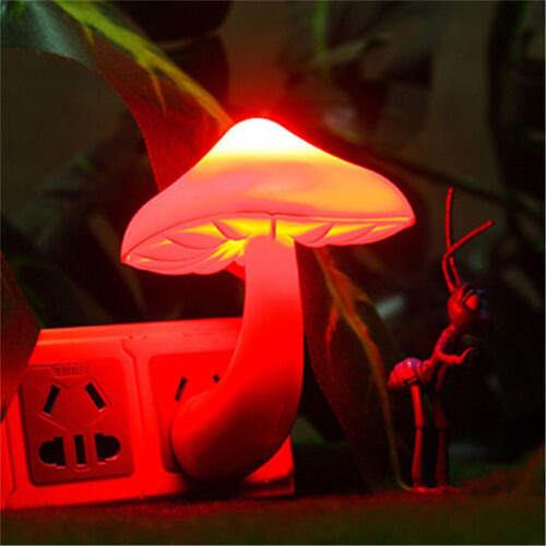 Sensor de luz nocturna LED colorido que ahorra energía con estructura de color B, color de cúpula, color B
