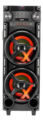 Caixa Som Amvox Audio Aca 1000 Preto 1000w Bluetooth Preto