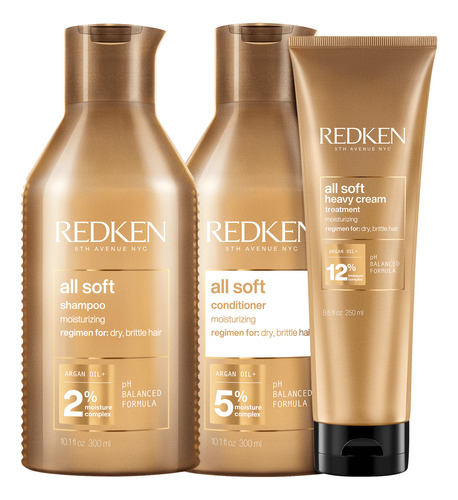 Redken All Soft Heavy Kit (3 Produtos) Beleza Na Web