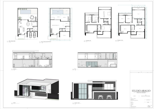 Casa Projetada Em 3d Com Plantas Baixa E Render