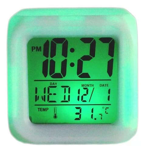 Reloj Cubo Led Despertador Digital Termómetro