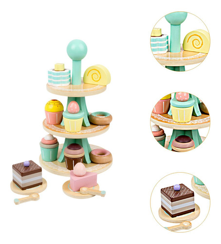 Juego De Té De Madera Para Niñas Pequeñas, Juguetes De