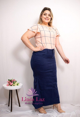 Imagem 3 de 3 de Saia Longa Jeans Viliju