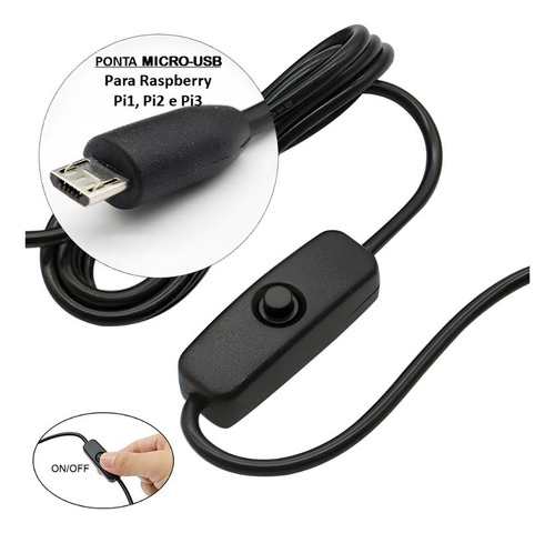 Kit 10un Fonte 5v P/ Robotica Pi 3 Pi3 E Pi2 Micro Usb V8