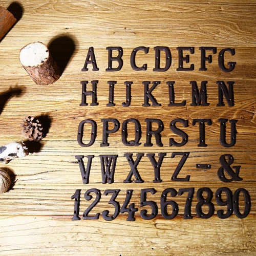Letras De Números De Casa De Bricolaje 3 Piezas