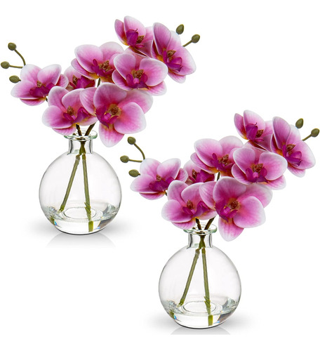 Flores Artificiales De Orquídeas Rosas Falsas Arreglo ...