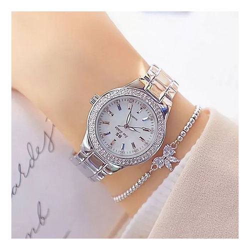 Reloj De Pulsera Con Diamantes De Cristal Para Mujer, Traje