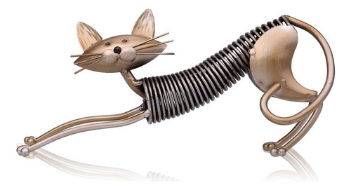 . Escultura De Metal Tooarts Arte Gato De Hierro Gato Hecho