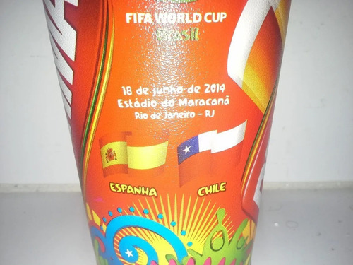 Copo Copa Mundo Brahma 2014 Espanha E Chile Maracanã (Usado)