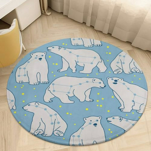 Tapete Oso Polar Para Decoración, Antideslizante