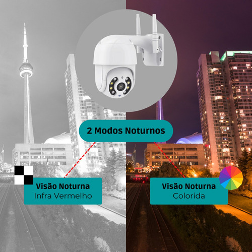 Imagem 7 de 7 de Câmera Ip Wifi Externa Com Visão Noturna Colorida Zoom 4x