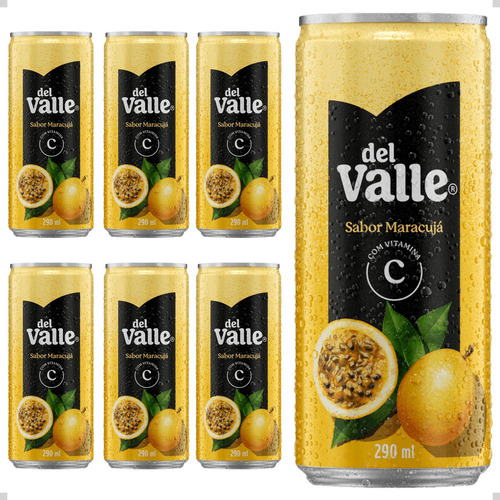 Suco Del Valle 290ml Sabores Lata Pack Com 6 Unidades