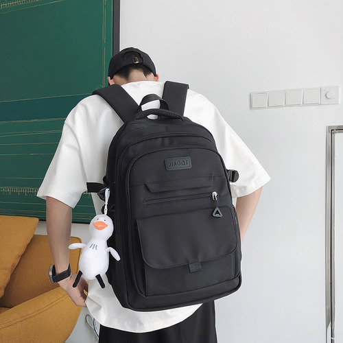 Nueva Mochila Clásica Para Campus, Mochila Impermeable, Bolso De Viaje Para Exteriores, Mochila Para Computadora Portátil De Gran Capacidad. Negro