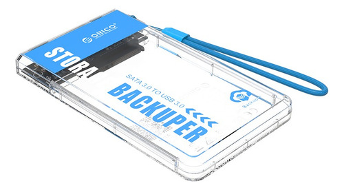 Case / Gaveta Para Hd Sata 2.5 Usb 3.0 Backuper - Orico Cor Transparente