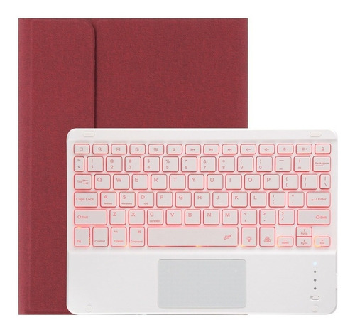 Funda Con Teclado Táctil Iluminado Para iPad 10.2 9th 2021