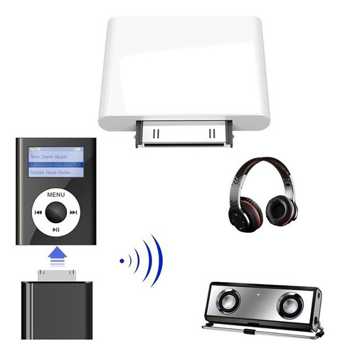 Transmissor De Áudio Bluetooth De 30 Pinos Sem Fio Para iPod