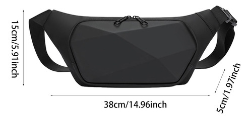 Bolso Bandolera, Riñonera, Resistente A La Abrasión, Negro