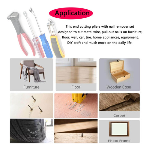 Juego De Herramientas Para Quitar Grapas, Extractor De Uñas,