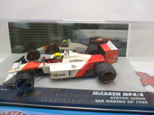 Miniatura Coleção Lendas Da Fórmula 1 Mclaren Mp4/4 Senna