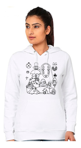 Polerón Canguro Unisex Película Japonesa Mi Vecino Totoro D3