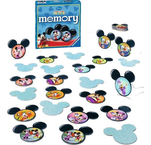 Memoria Club De Mickey Mouse Ravensburger 72 Cartas 36 Pares