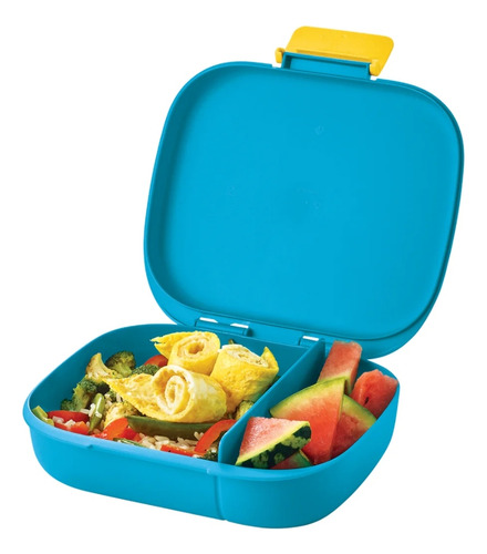 Recipiente Para Lunch Con 2 Divisiones Hermético Tupperware 