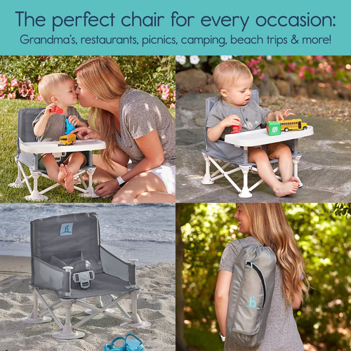 Silla Elevadora Para Comer Bebe Plegable Lavable