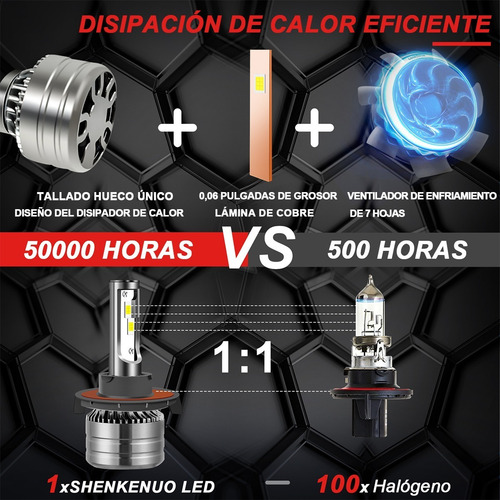 Faros Led H13 Para Ford Luz Alta Y Baja 14000lm