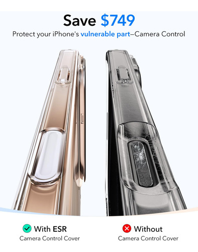 Capa De Telefone Esr Para iPhone 16 Pro Com Controle De Câme