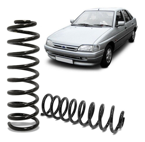 02 Molas Suspensão Traseira Logus 1993 1994 1995 1996