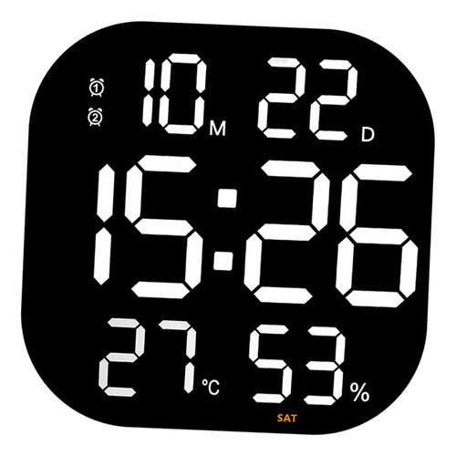 Reloj De Pared Digital Con Control Remoto Alimentado Por Usb