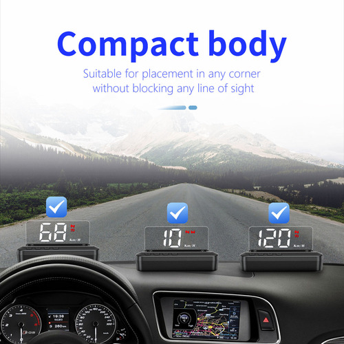 Projetor Head-up Display Para Carro, Velocímetro Digital Par