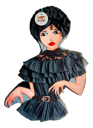 Piñata Premium 90 Cm Personalizada Fiesta Cumpleaños Niños Merlina Bailando