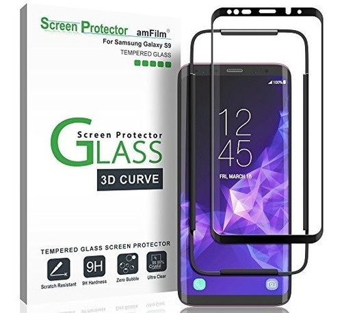 Protector Pantalla Cristal Para Samsung Galaxy S9 3d R7