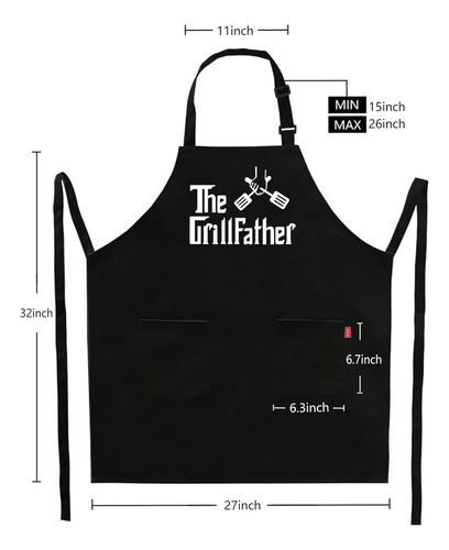Divertidos Delantales Grill Para Hombre Dad - The Grillfa...