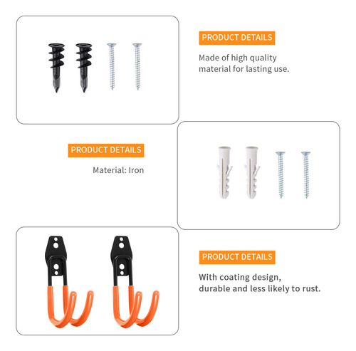 Ganchos De Pared Resistentes Para Colgar Escaleras, 2 Unidad