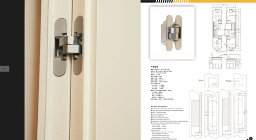 Kit 15 Peças Dobradiça Invisível Oculta 110mm Ajustes 3d