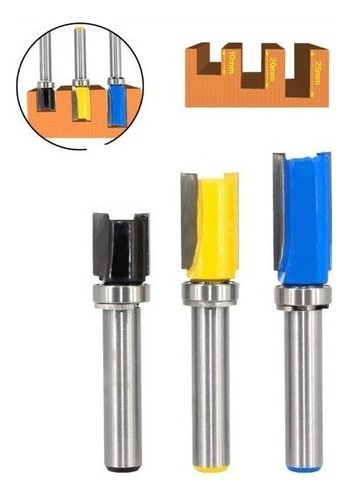 Kit De 3 Cortadores Rectos Hakking Tools Reta Rolamentada