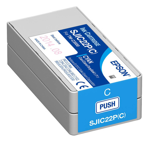 Cartucho De Tinta Epson Cyan Para Tm-c3500 - C33s020581