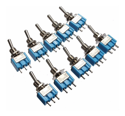 Switch De Palanca Interruptor Cola De Rata 20 Pzas Mts-102