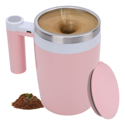 Taza De Agitación Automática Taza De Café De 380ml Con Tapa
