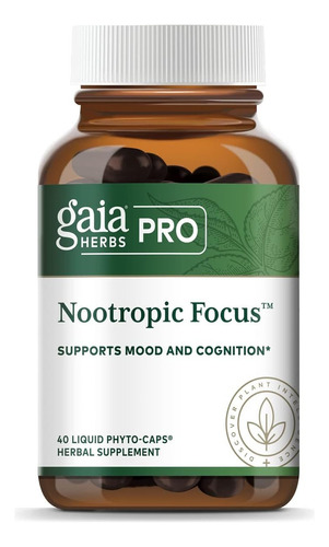 Suplemento Nootrópico De Enfoque Gaia Herbs 40 Fitocapsulas