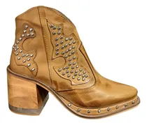 Comprar Botas Texanas Cuero Vacuno Mujer Taco Madera Acrílico Suela