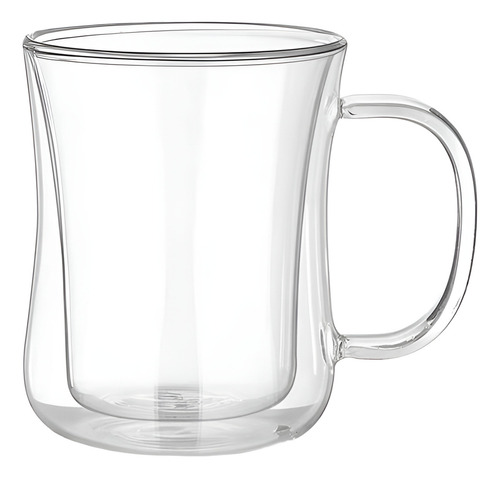 8 Tazas De Cafe Doble Pared Vidrio 250 Ml C/u Juego De Tazas Color Transparente Tazá