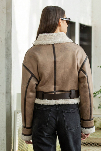 Campera | Mujer | Gamulán Corto | Abrigo | S Al 2xl | 5018mm